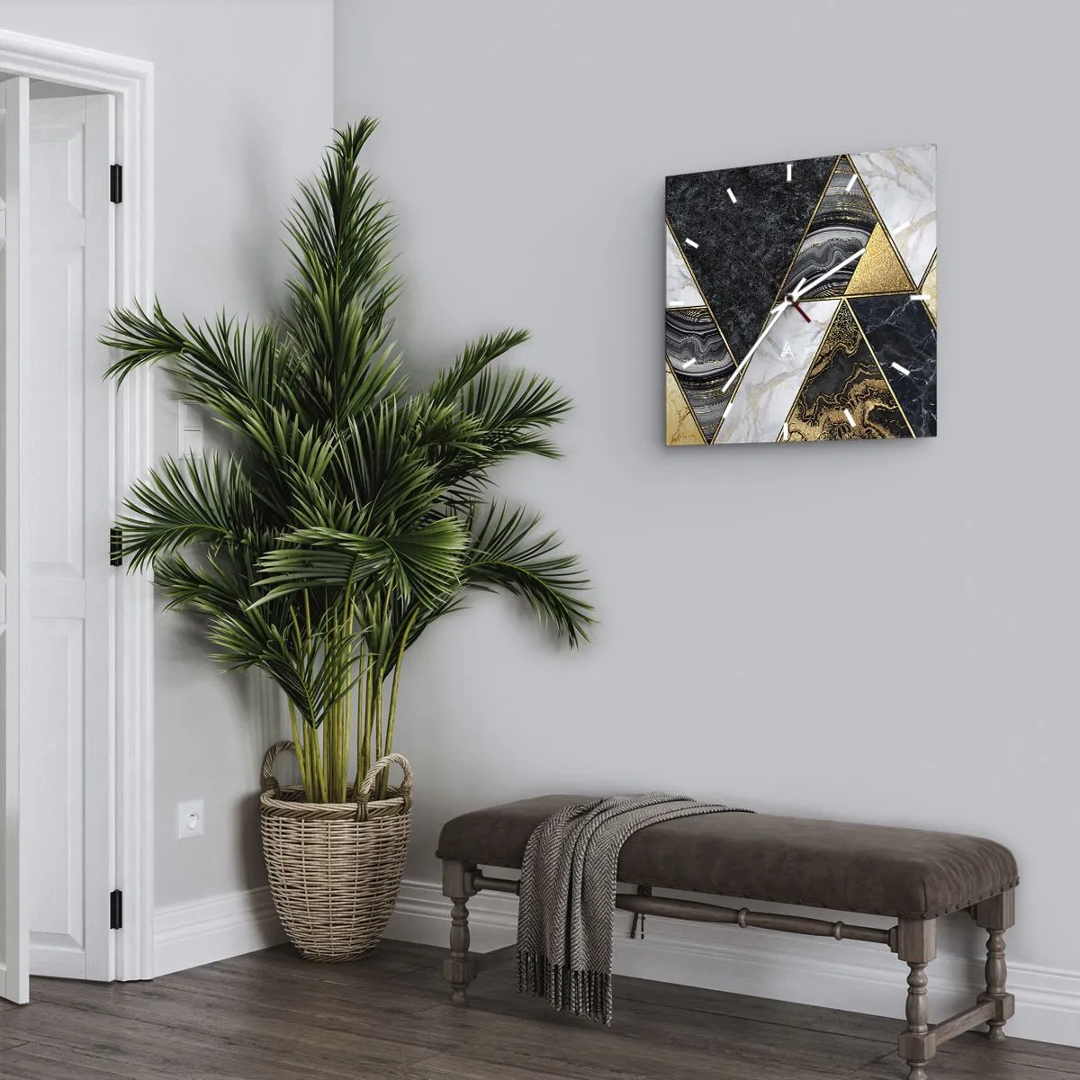 Horloge murale - Pendule murale - Pierre après pierre - 30x30 cm