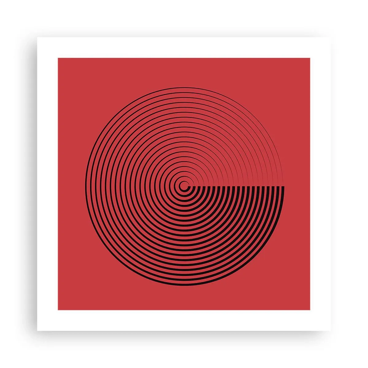 Affiche - Poster - Mouvement circulaire - 50x50 cm