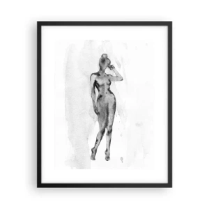 Affiche dans un cadre noir - Poster - Etude de l'idéal de la féminité - 40x50 cm