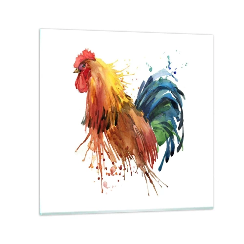 Impression sur verre - Image sur verre - Robe royale, fierté royale - 40x40 cm