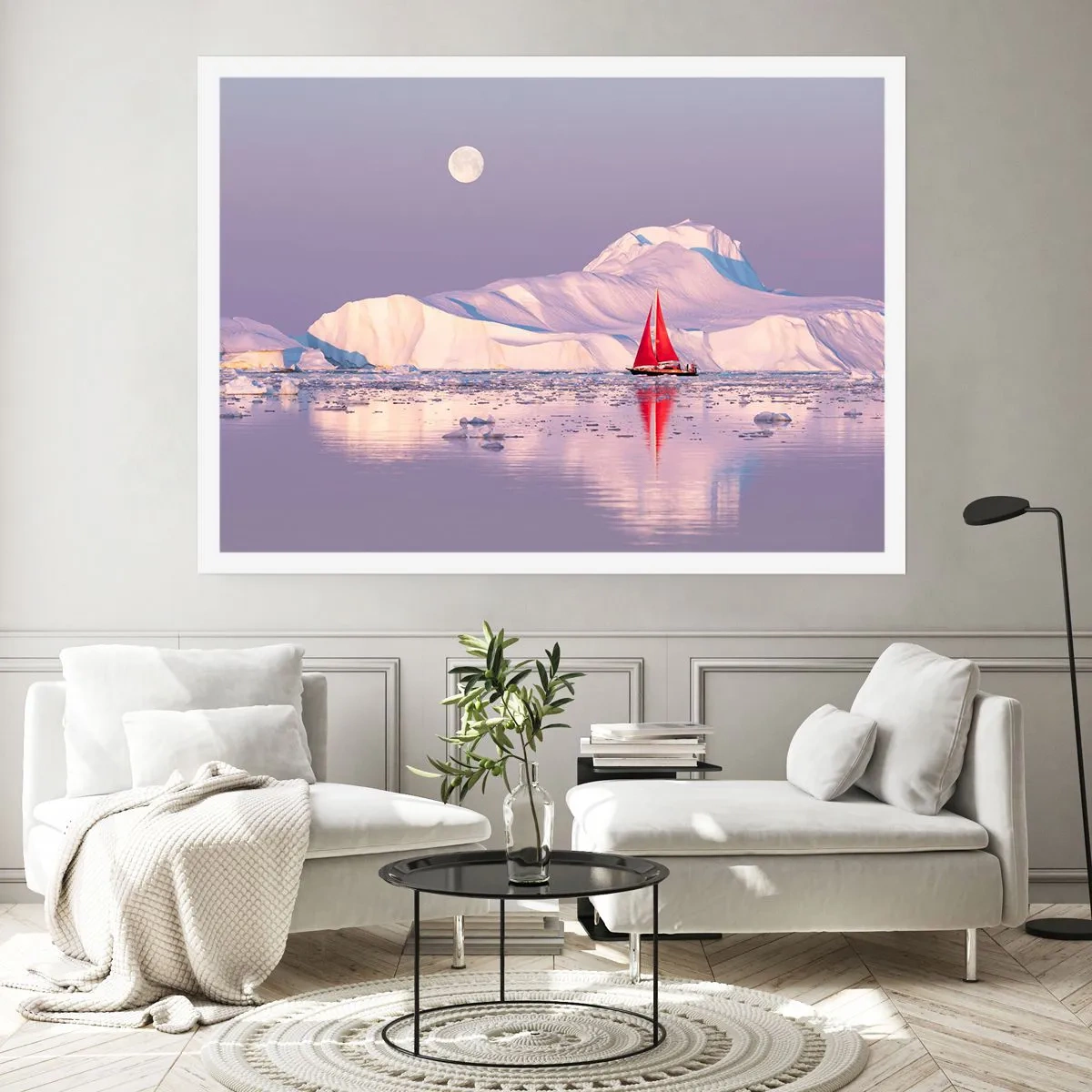 Affiche - Poster - La chaleur de la voile, le froid de la glace - 91x61 cm