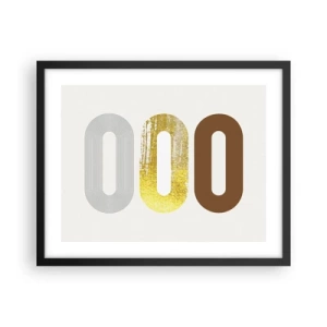 Affiche dans un cadre noir - Poster - Ooo! - 50x40 cm