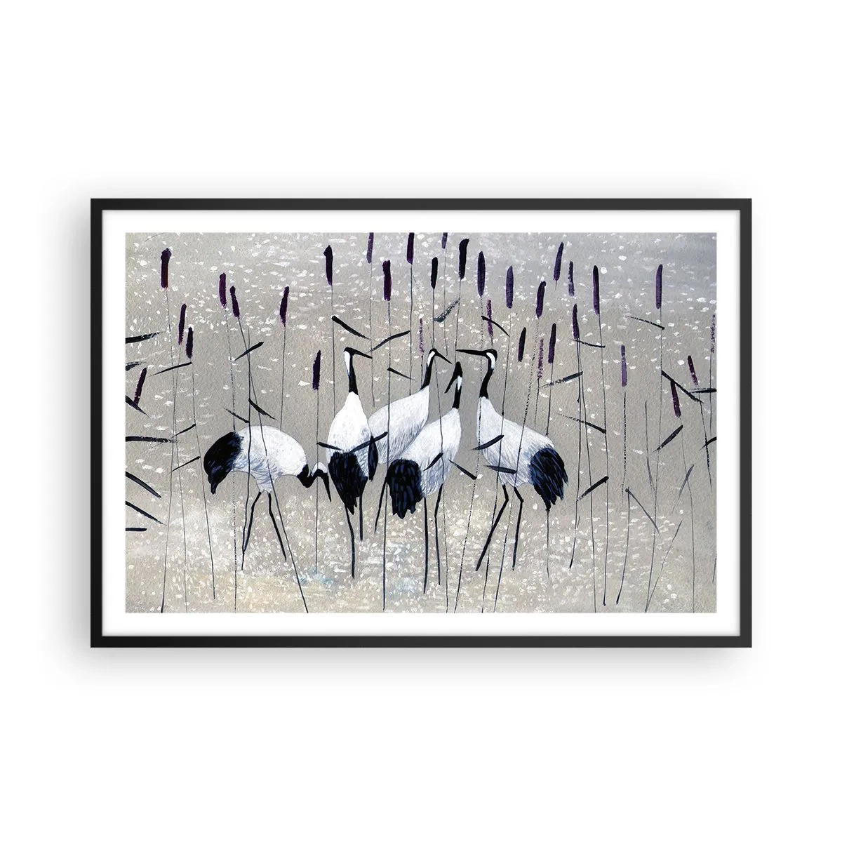 Affiche dans un cadre noir - Poster - Parmi les siens - 91x61 cm