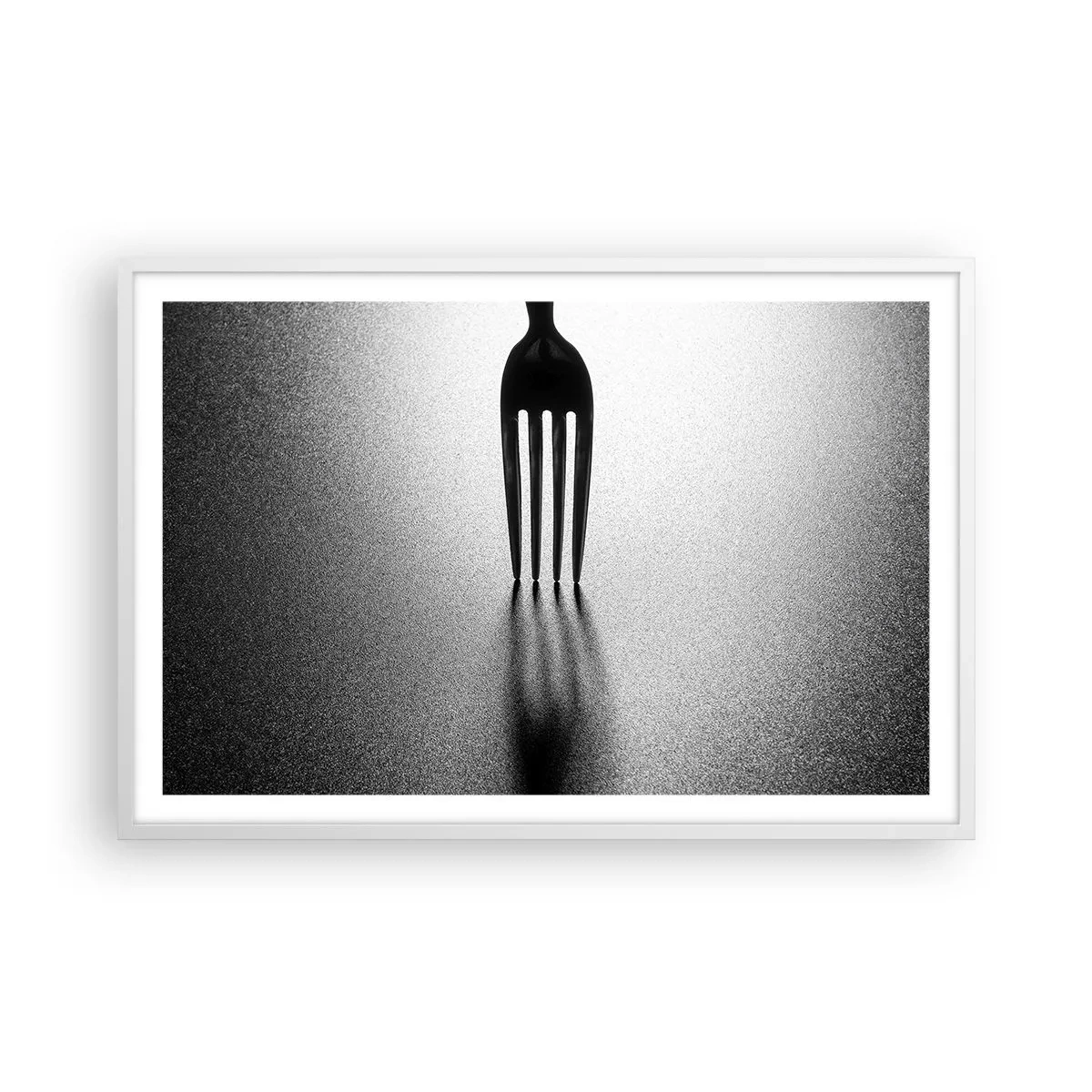 Affiche dans un cadre blanc - Poster - Lumière et ombre - 91x61 cm