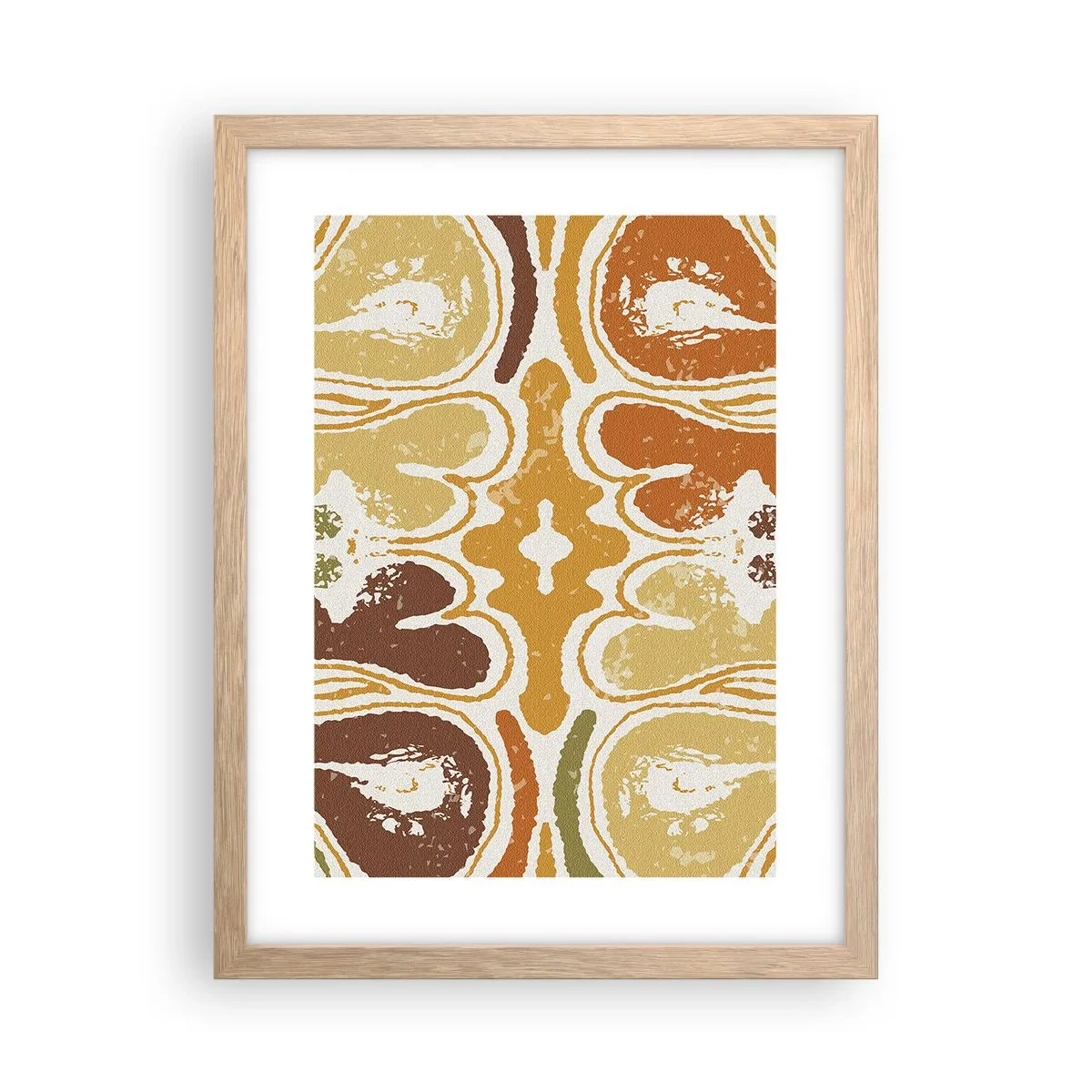 Affiche dans un chêne clair - Poster - Abstraction sentimentale - 30x40 cm