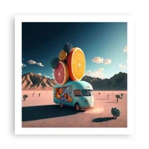 Affiche - Poster - Le goût des vacances - 60x60 cm