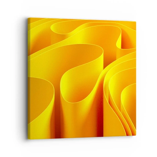 Impression sur toile - Image sur toile - Comme les vagues du soleil - 30x30 cm