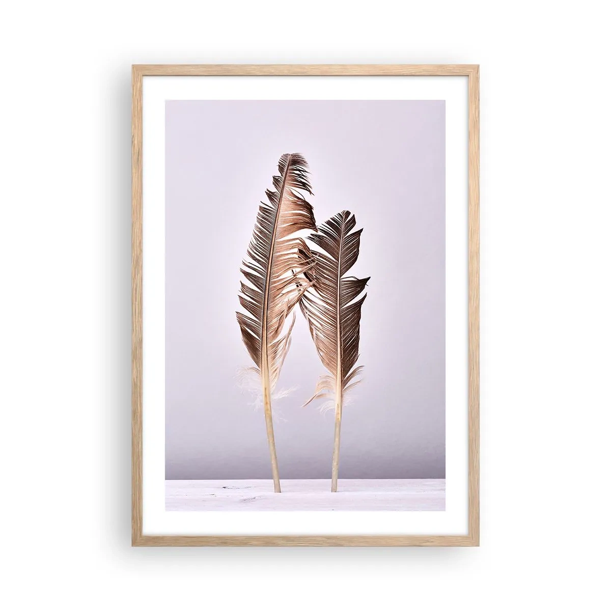 Affiche dans un chêne clair - Poster - Face au néant - 50x70 cm