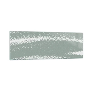 Impression sur verre - Image sur verre - Abstraction dans un climat hivernal - 90x30 cm