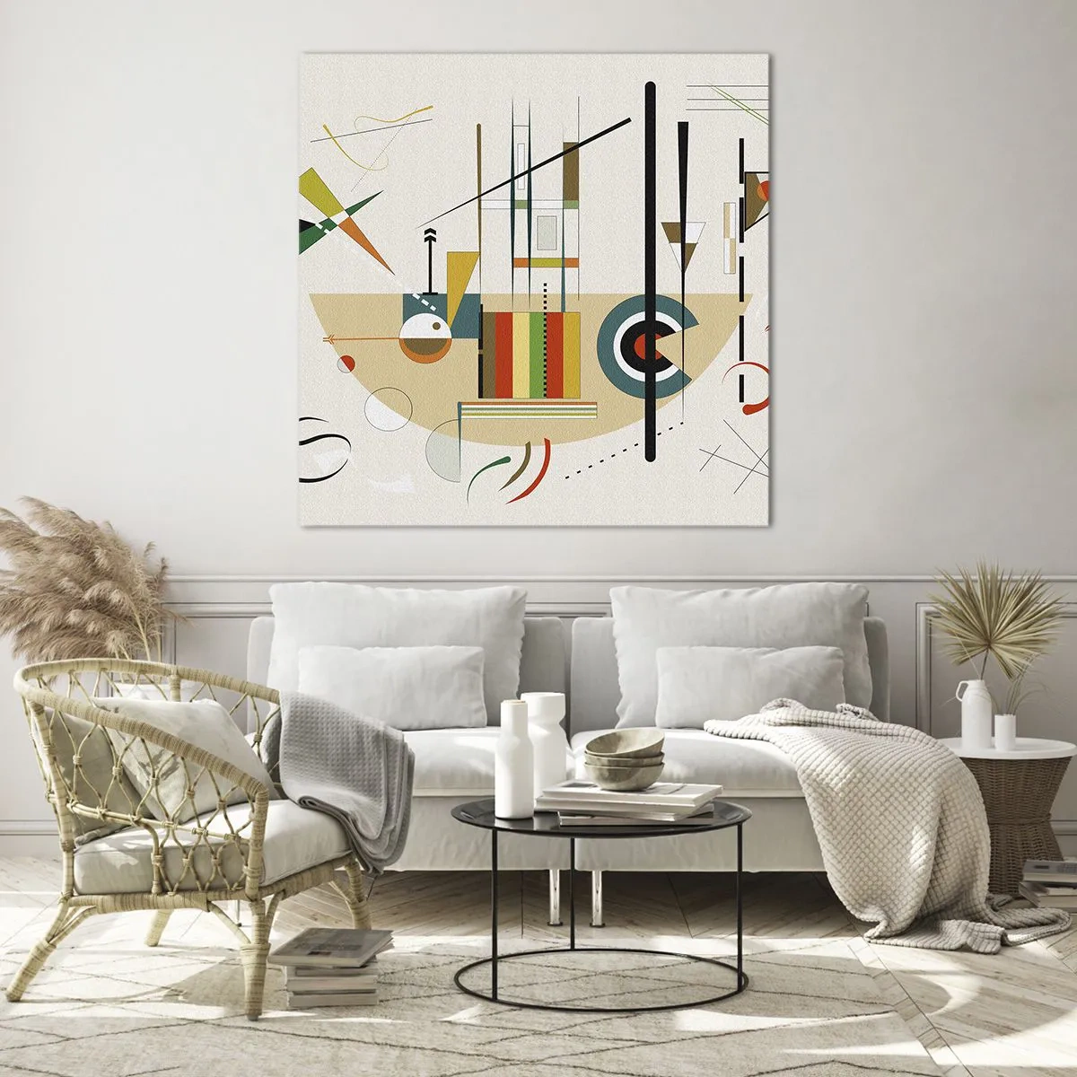 Impression sur verre - Image sur verre - Et le monde s’amuse - 40x40 cm