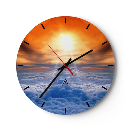 Horloge murale - Pendule murale - Paysage mystique - 40x40 cm