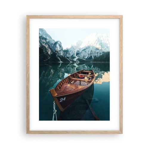 Affiche dans un chêne clair - Poster - Comme peint sur du verre - 40x50 cm