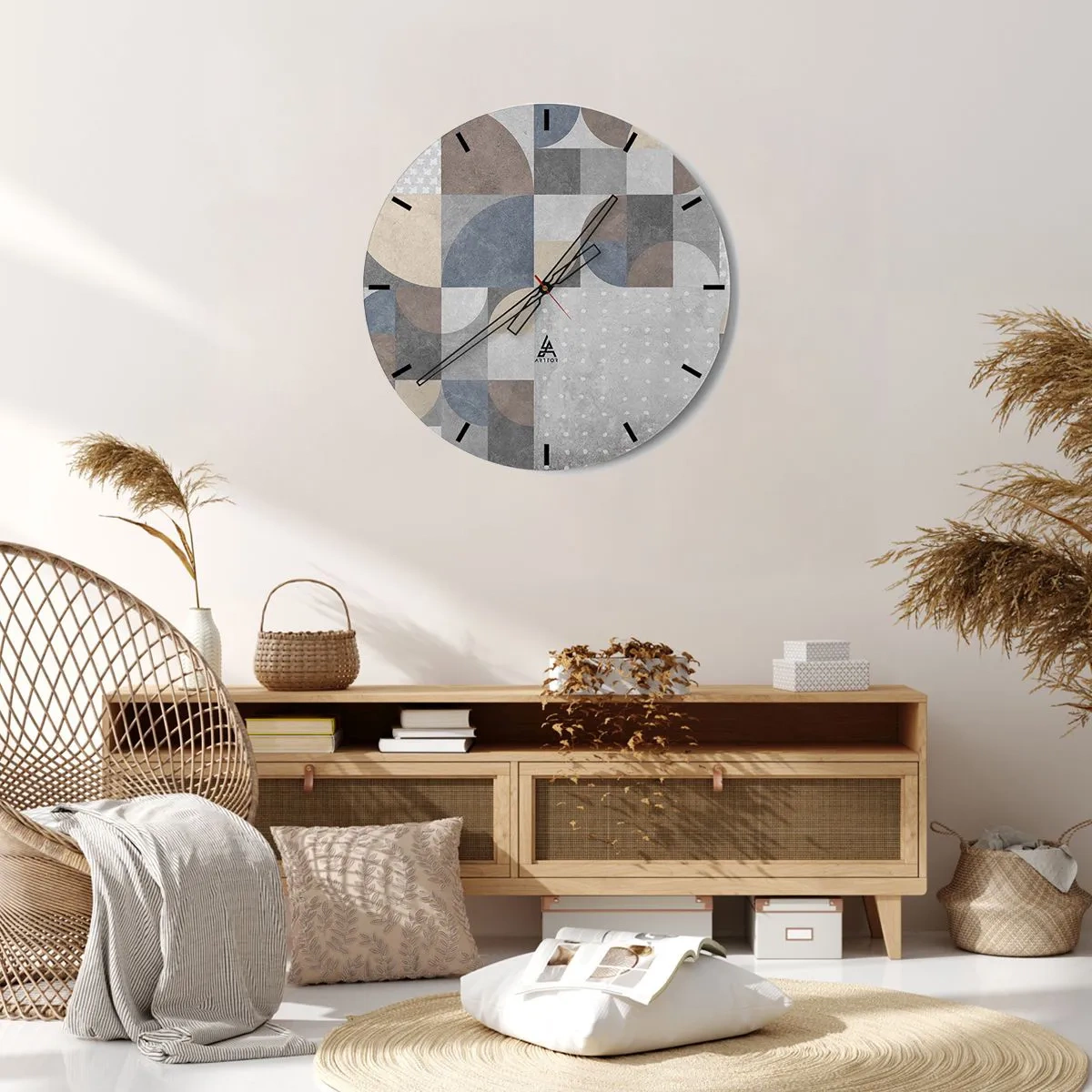 Horloge murale - Pendule murale - Fantaisie de la céramique  - 40x40 cm