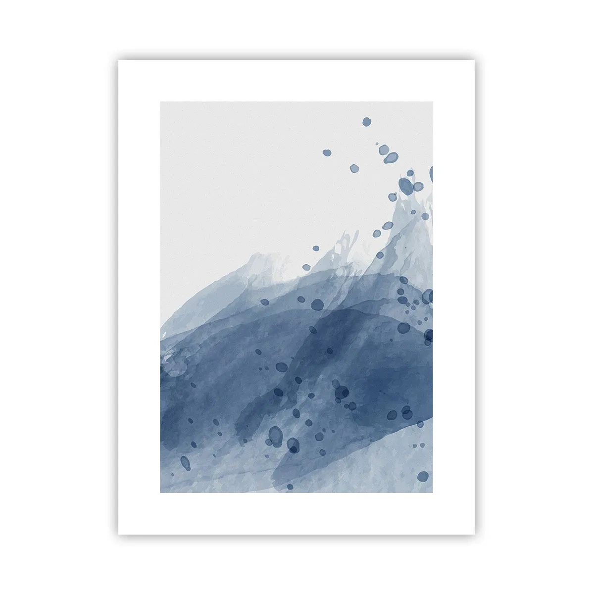 Affiche - Poster - Tulle bleu - 30x40 cm