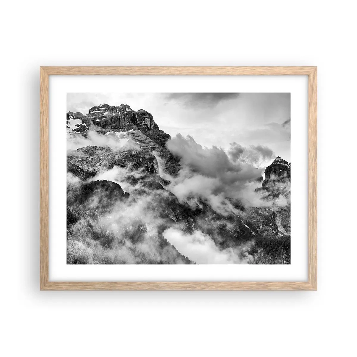 Affiche dans un chêne clair - Poster - Belle et cruelle - 50x40 cm