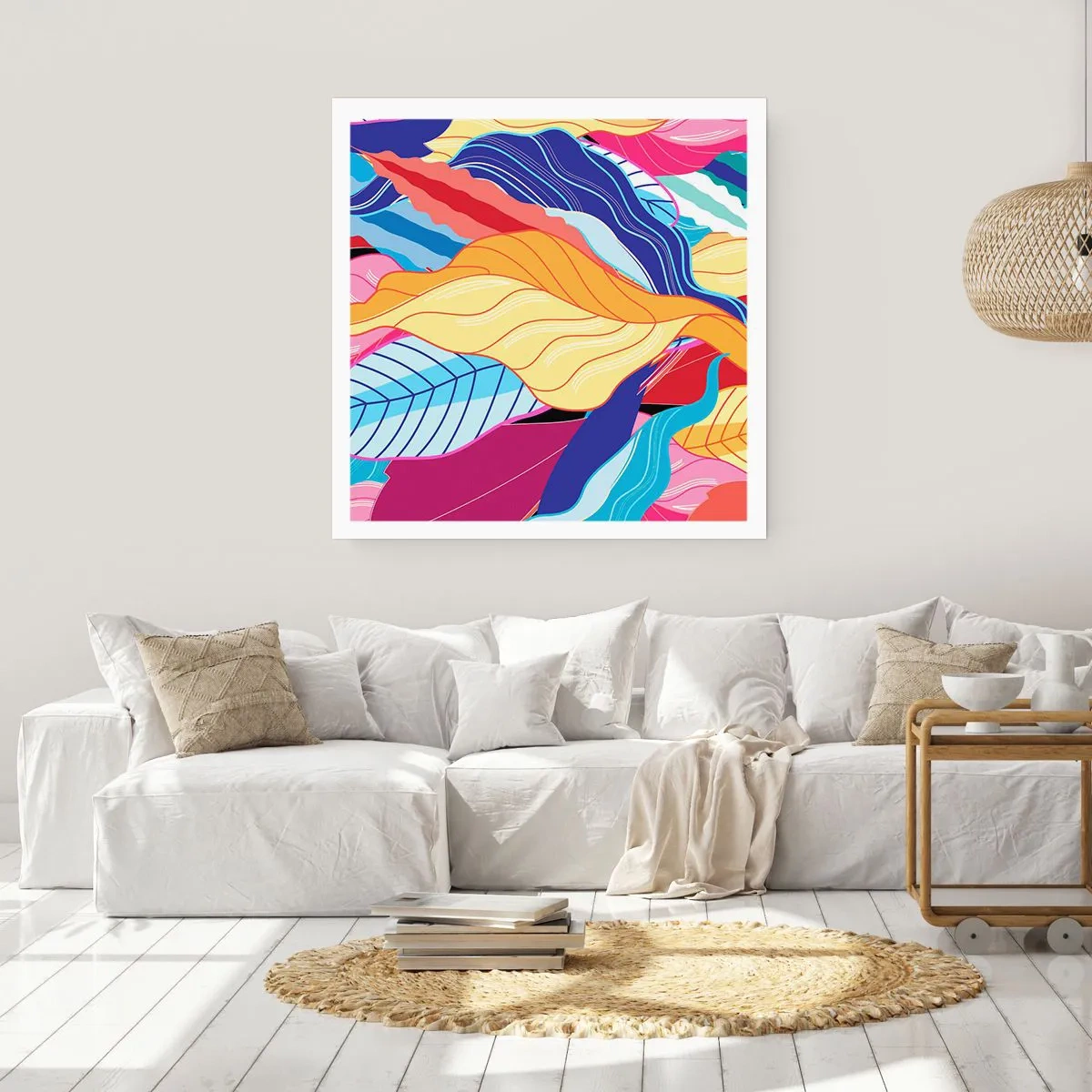 Affiche - Poster - Un désordre coloré - 60x60 cm