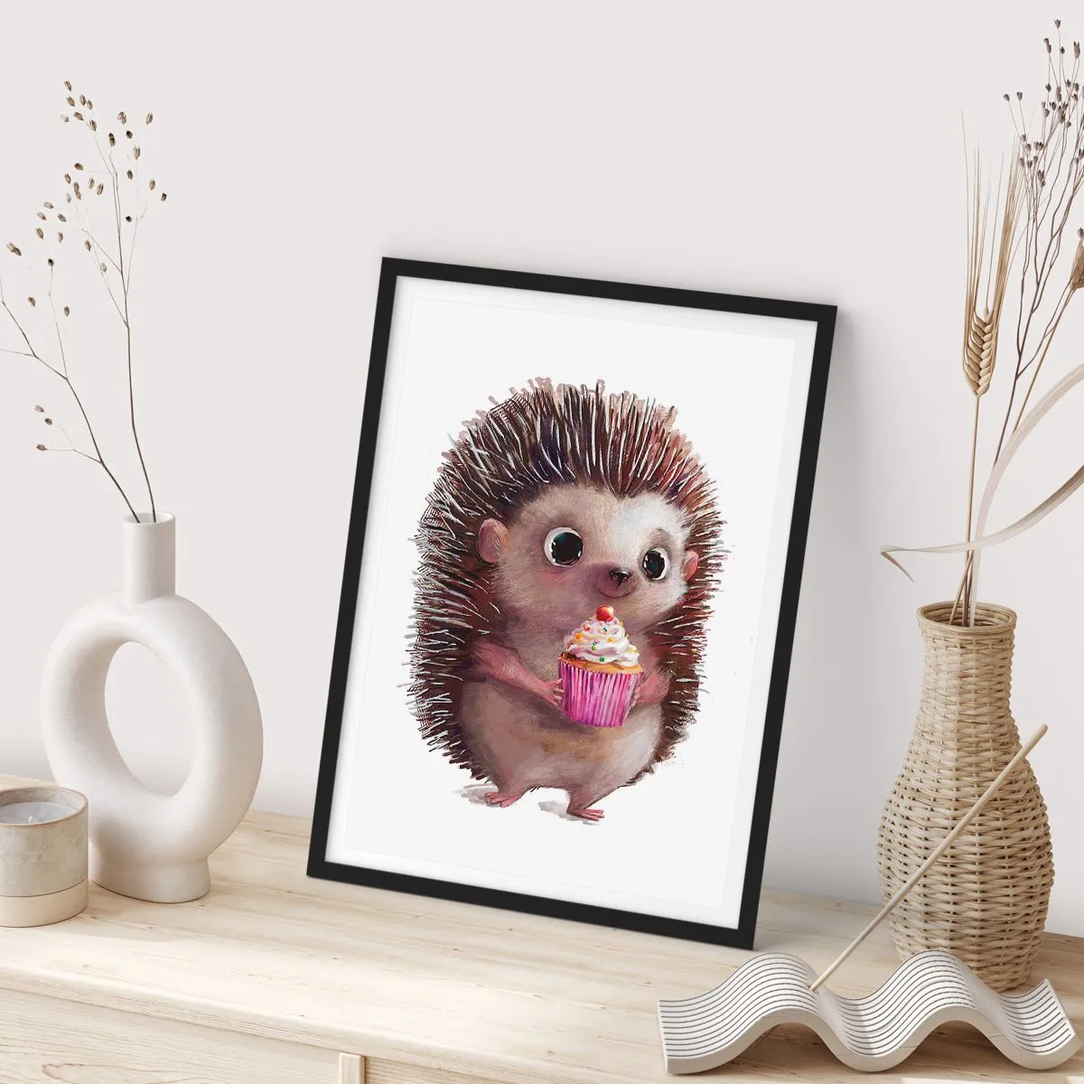 Affiche dans un cadre noir - Poster - La fête c'est tous les jours - 70x100 cm