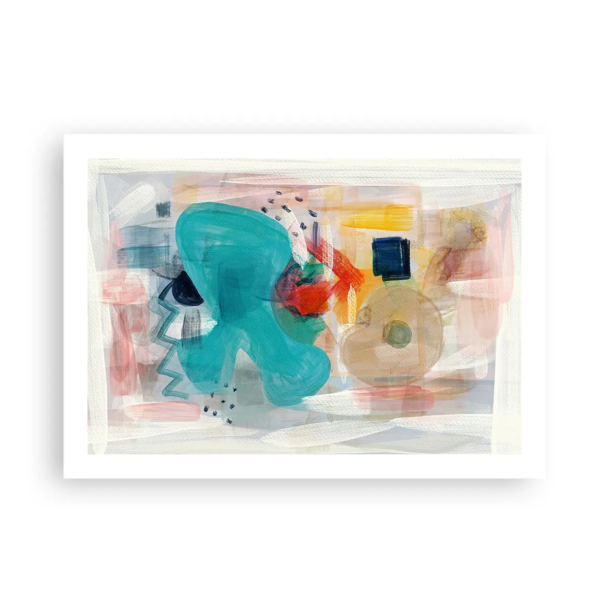 Affiche - Poster - Jeu de couleurs - 70x50 cm