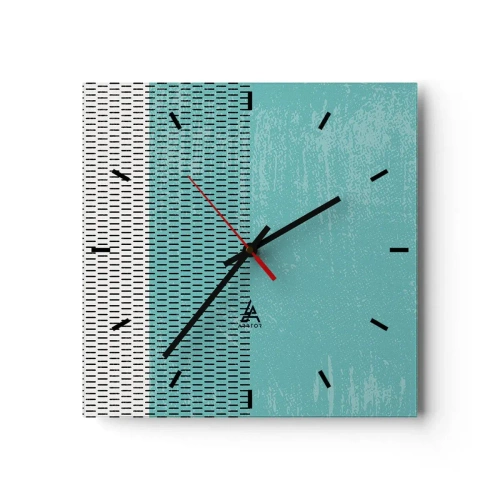 Horloge murale - Pendule murale - Composition équilibrée - 40x40 cm