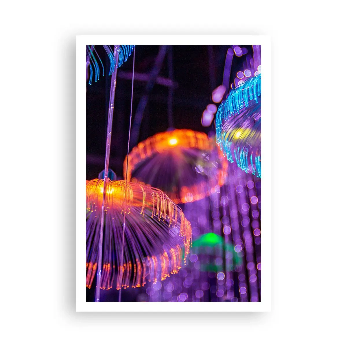 Affiche - Poster - Fontaine lumineuse - 70x100 cm