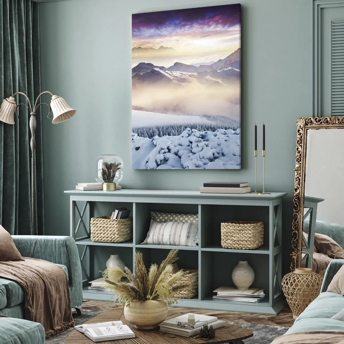 Impression sur toile - Image sur toile - La force et la pureté de la nature - 45x80 cm