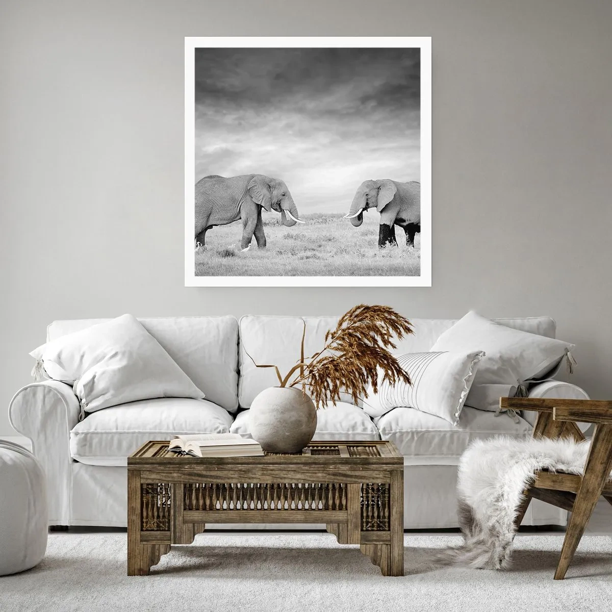 Affiche - Poster - Le gris est beau - 50x50 cm