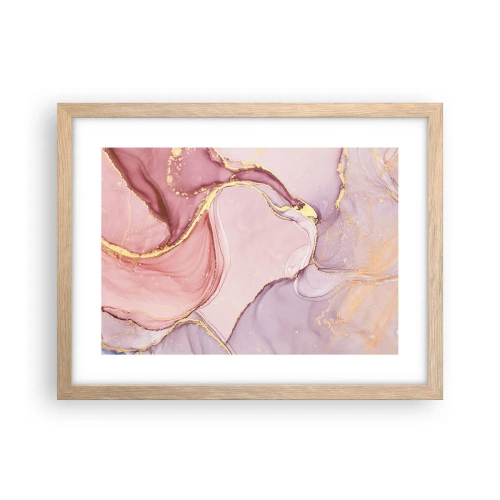 Affiche dans un chêne clair - Poster - Caresse de couleurs - 40x30 cm