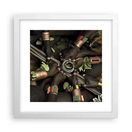 Affiche dans un cadre blanc - Poster - Nous sommes ensemble - 30x30 cm