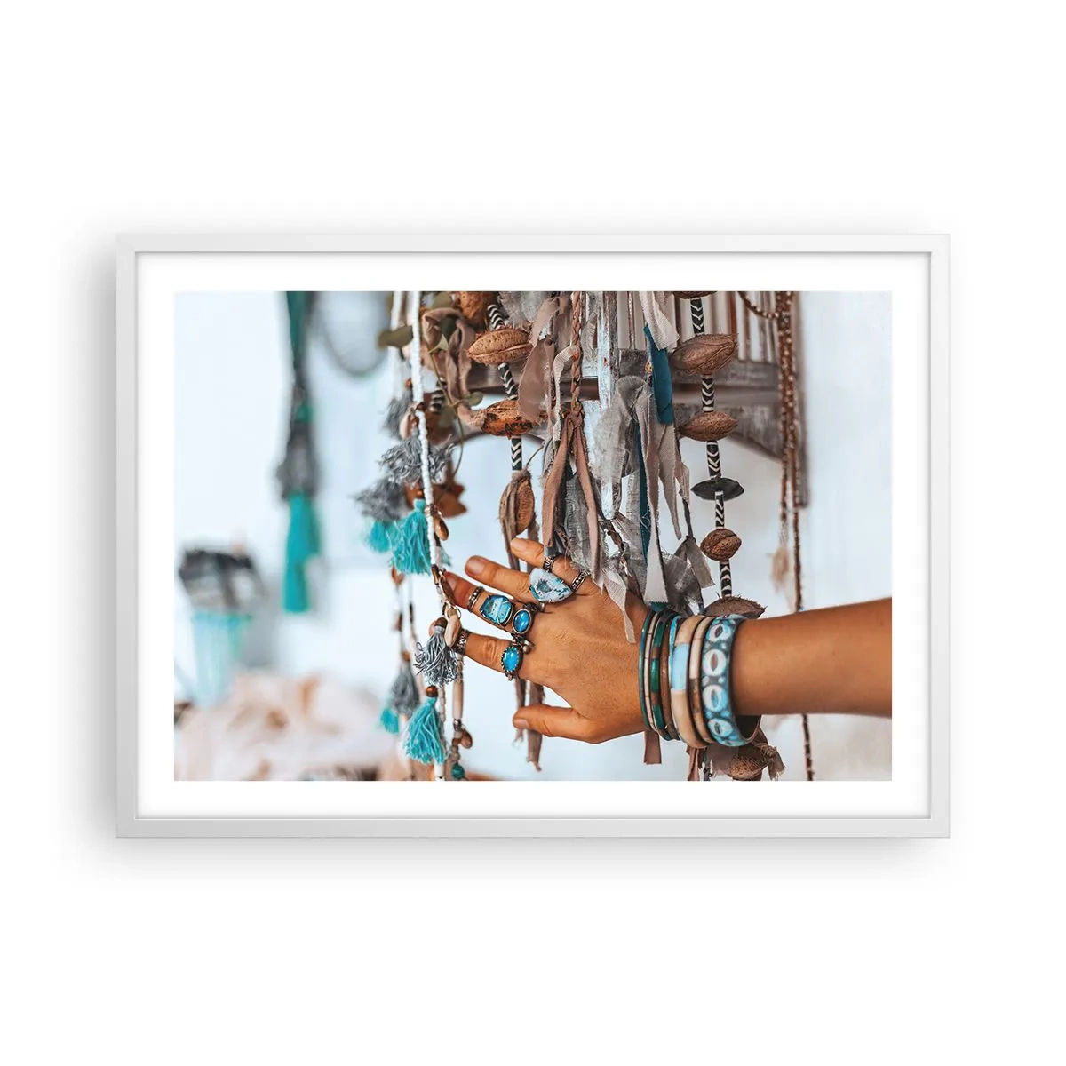 Affiche dans un cadre blanc - Poster - Trésor local - 70x50 cm