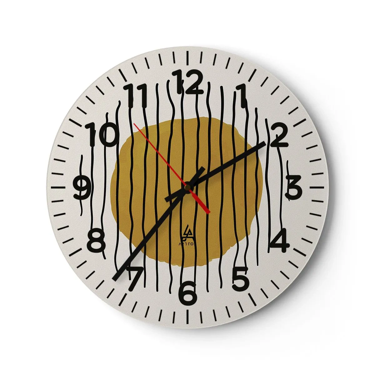 Horloge murale - Pendule murale - Abstraction tremblante de chaleur - 30x30 cm