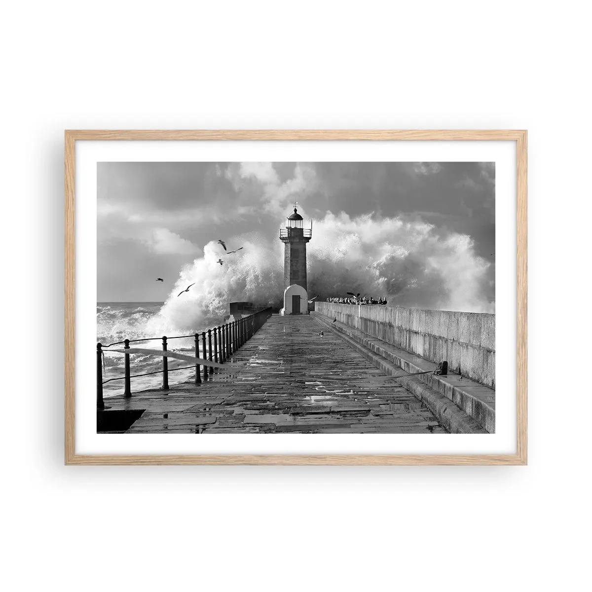 Affiche dans un chêne clair - Poster - Sans peur - 70x50 cm