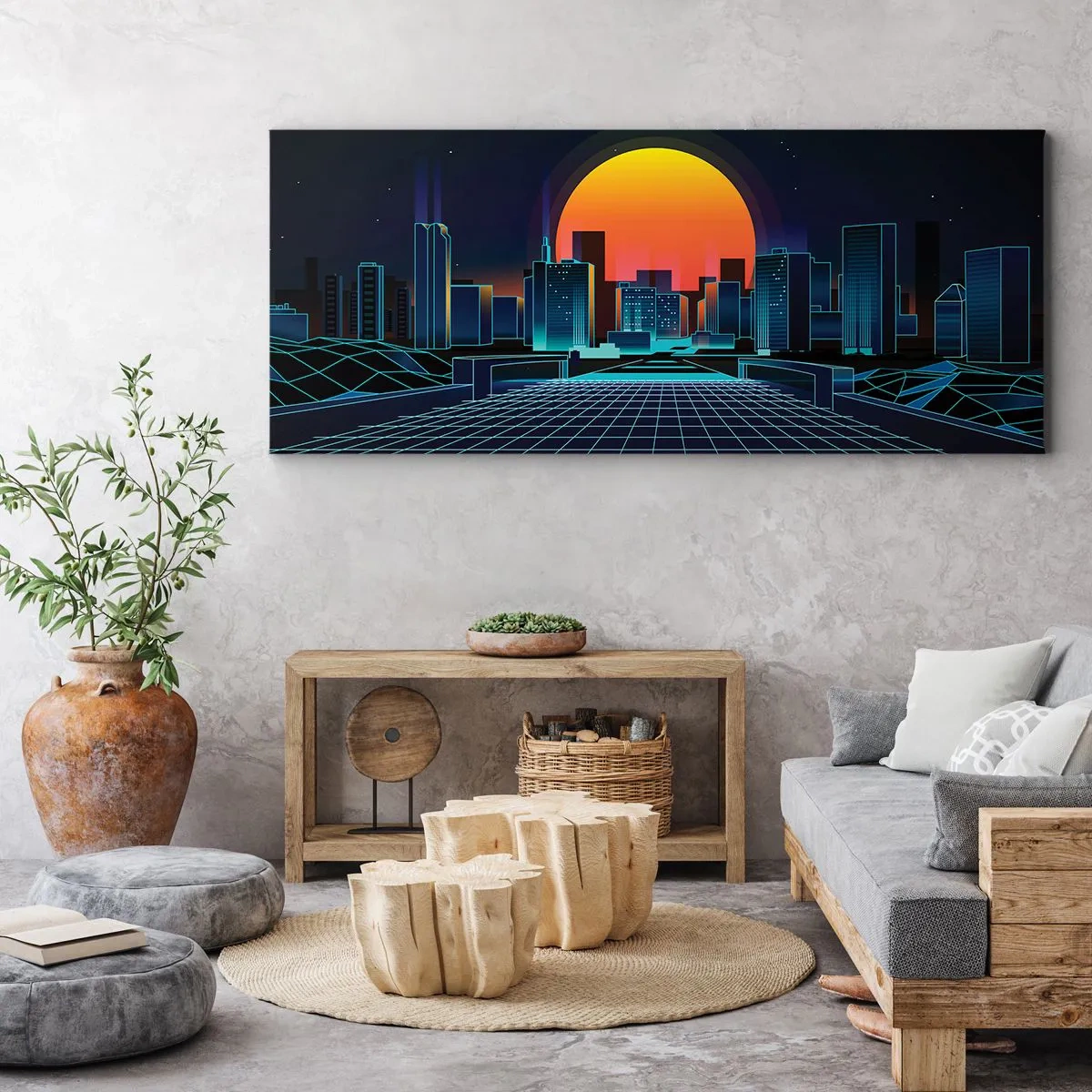 Impression sur toile - Image sur toile - Vous voulez toujours passer au réel ? - 90x30 cm