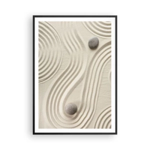 Affiche dans un cadre noir - Poster - Touche de chaleur - 70x100 cm