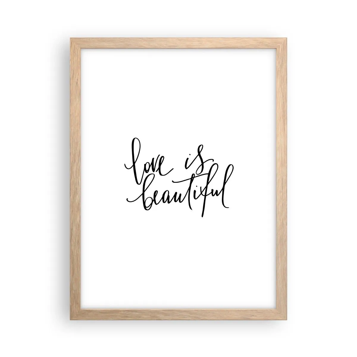 Affiche dans un chêne clair - Poster - Lire et répéter - 30x40 cm