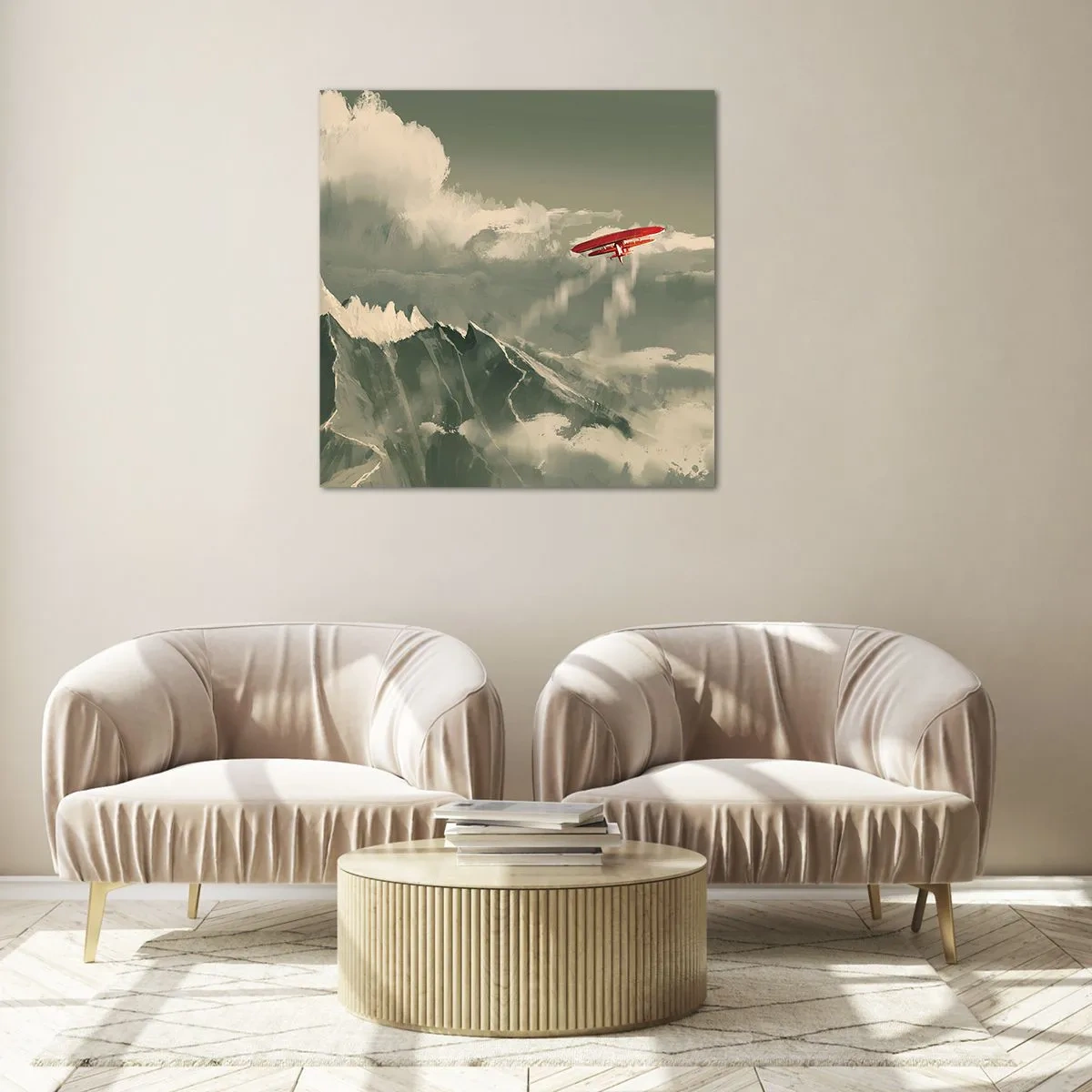 Impression sur verre - Image sur verre - Pionnier intrépide - 70x70 cm