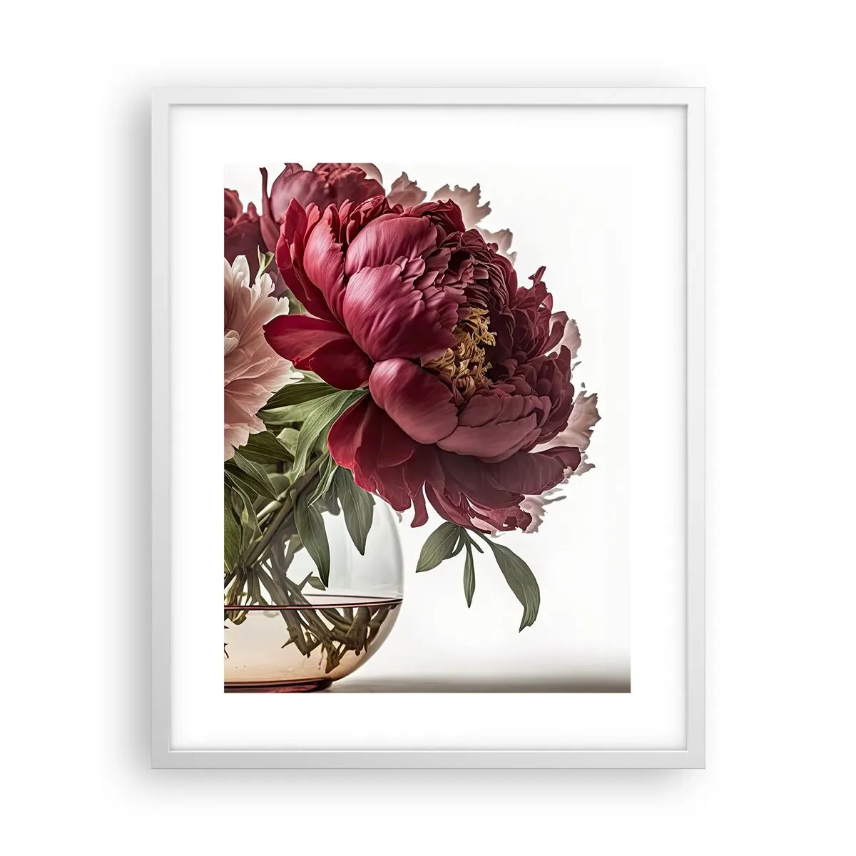 Affiche dans un cadre blanc - Poster - En pleine floraison de beauté - 40x50 cm