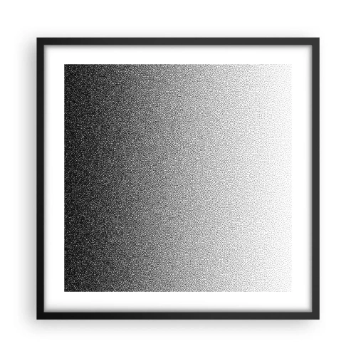 Affiche dans un cadre noir - Poster - Du coté de la lumière - 50x50 cm