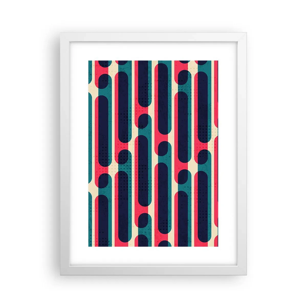 Affiche dans un cadre blanc - Poster - En profondeur et sur l'avant - 30x40 cm