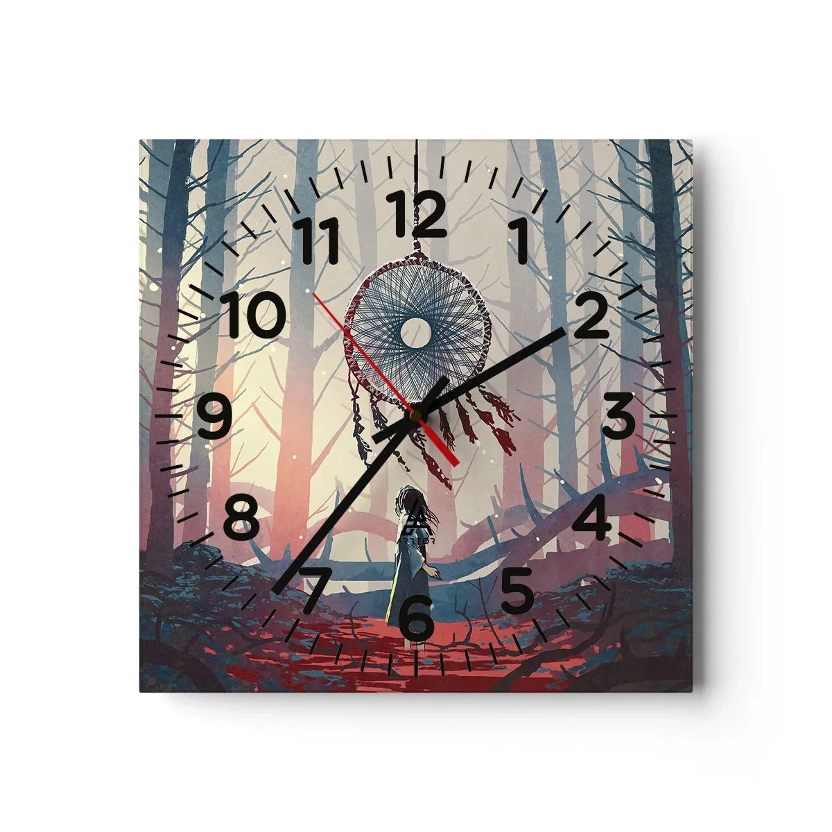 Horloge murale - Pendule murale - Rituel secret du bonheur - 40x40 cm