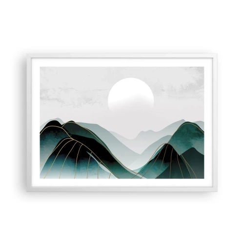 Affiche dans un cadre blanc - Poster - En pleine majesté - 70x50 cm