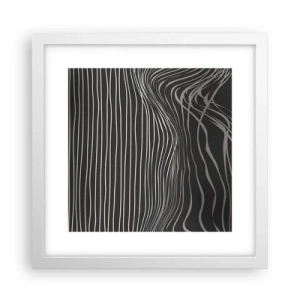 Affiche dans un cadre blanc - Poster - Rythme et accent - 30x30 cm