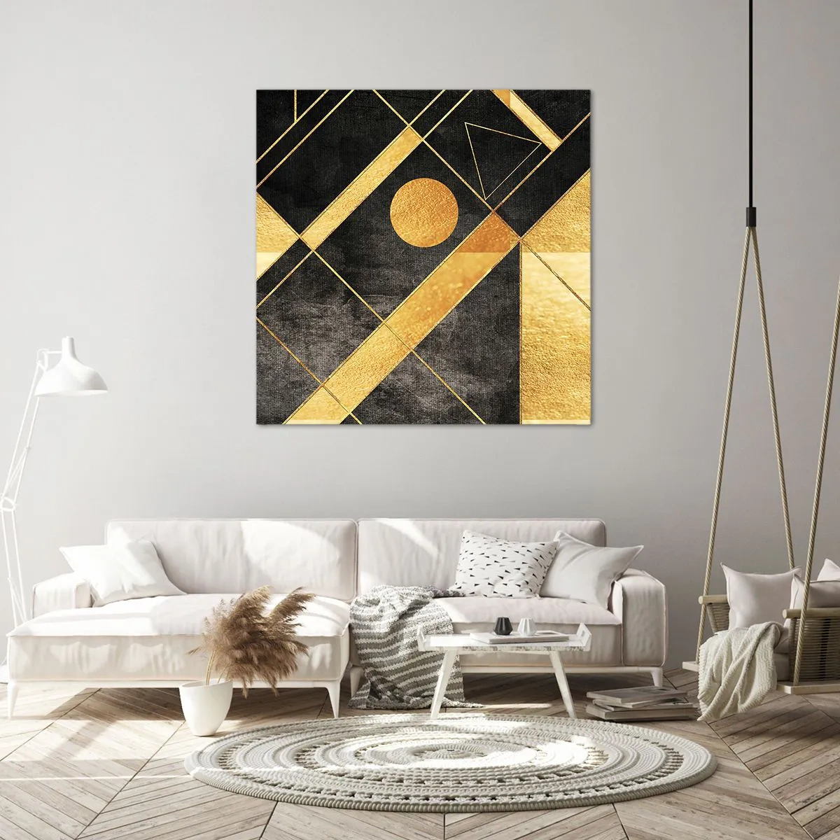 Impression sur toile - Image sur toile - Soleil du désert - 70x70 cm