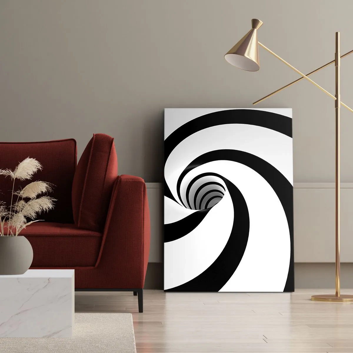Impression sur toile - Image sur toile - Céder au vortex ? - 55x100 cm