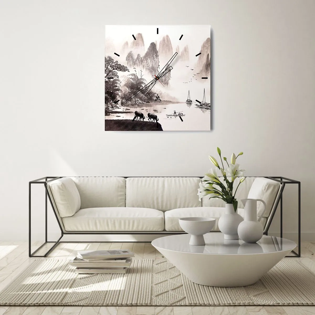 Horloge murale - Pendule murale - Le quotidien exotique de l'Orient - 40x40 cm