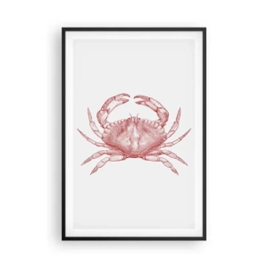Affiche dans un cadre noir - Poster - Le crabe des crabes - 61x91 cm