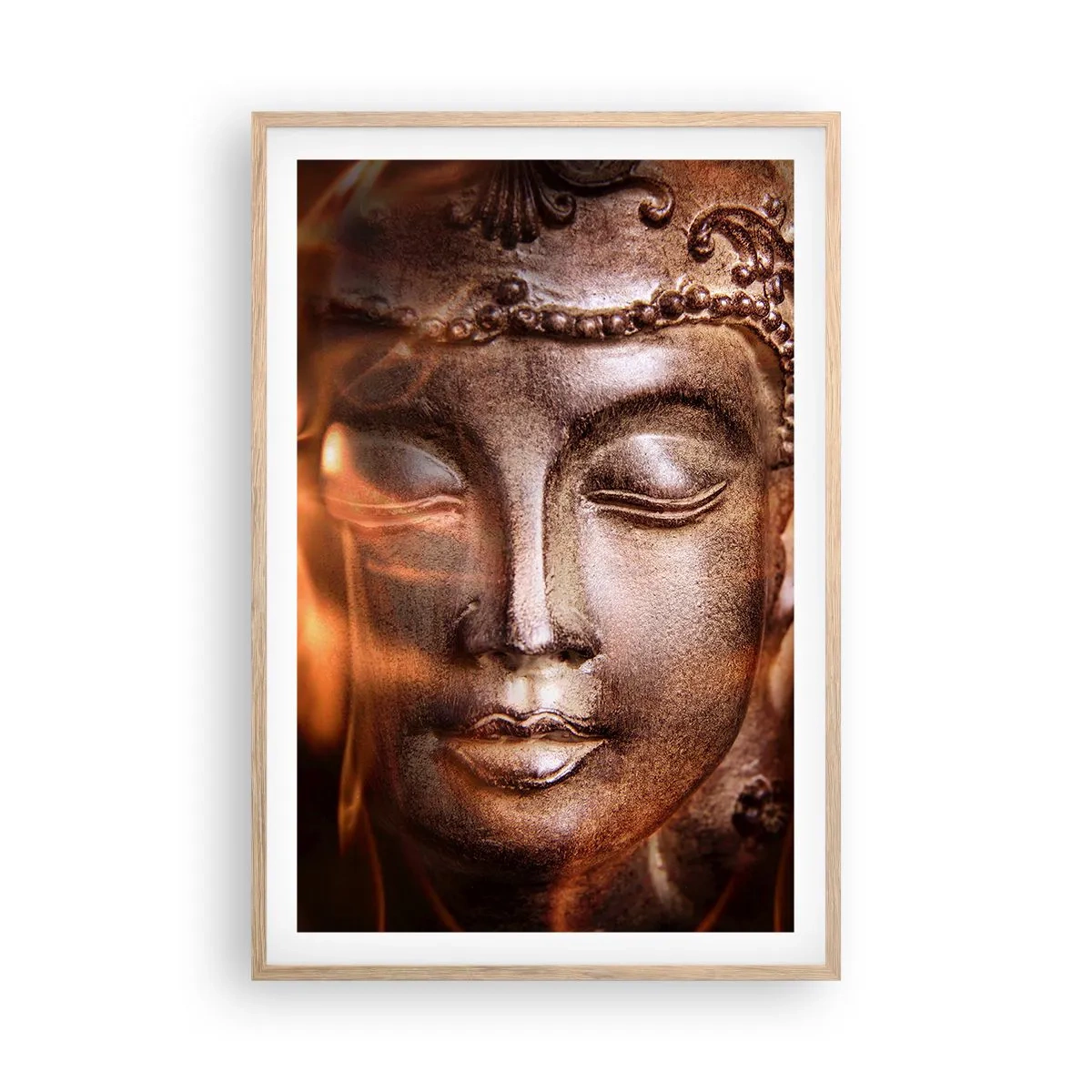 Affiche dans un chêne clair - Poster - Il n'existe qu'ici et maintenant - 61x91 cm