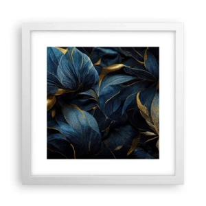 Affiche dans un cadre blanc - Poster - Des dessous dorés - 30x30 cm