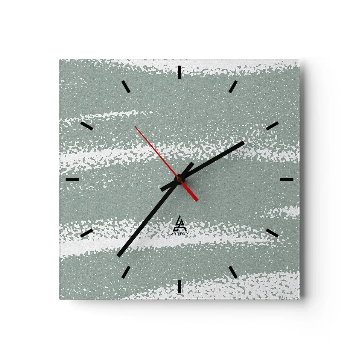 Horloge murale - Pendule murale - Abstraction dans un climat hivernal - 40x40 cm