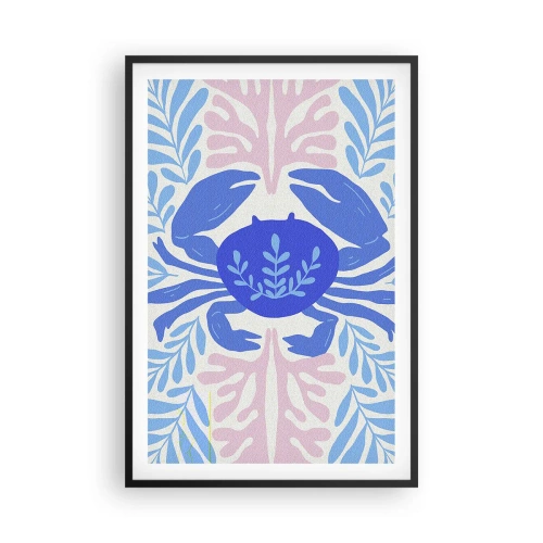 Affiche dans un cadre noir - Poster - Comme une fleur de mer - 61x91 cm