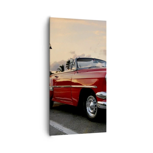 Impression sur toile - Image sur toile - La chaleur rouge des tropiques - 65x120 cm